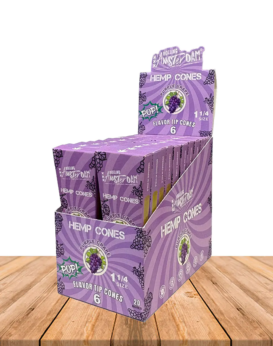 Hemp Cones POP Rolling Amsterdam Purple Grape 3