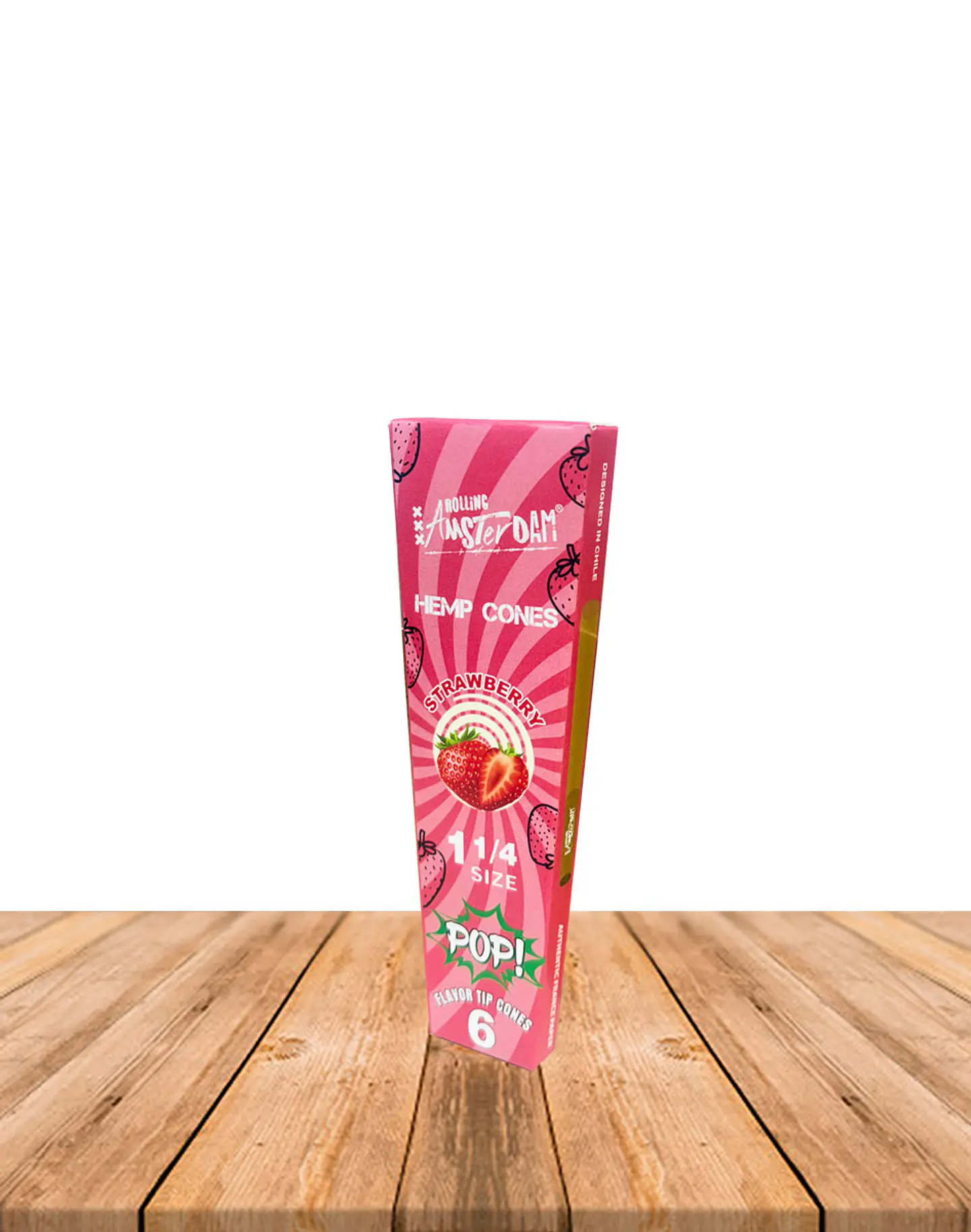 Hemp Cones POP Rolling Amsterdam Strawberry 1