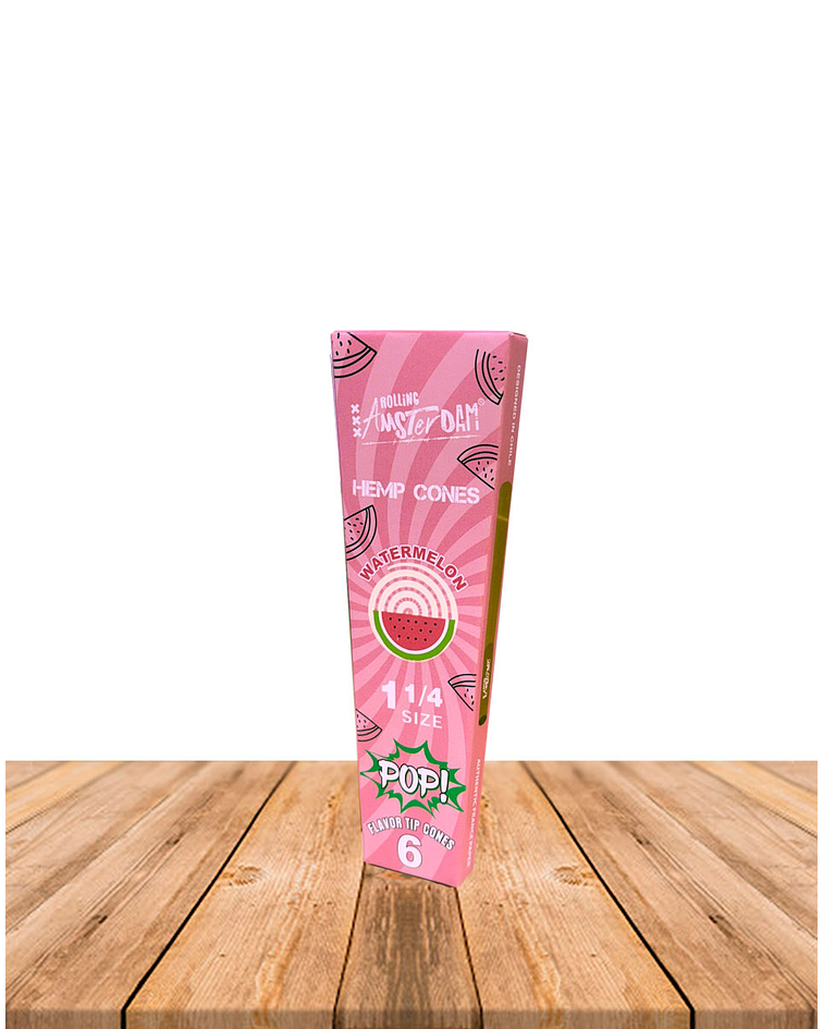 Hemp Cones POP Rolling Amsterdam Watermelon