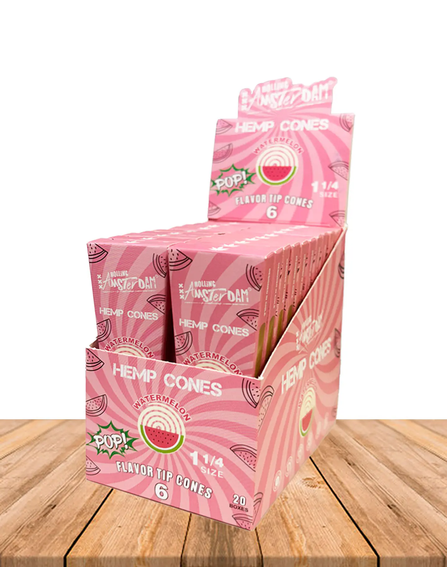 Hemp Cones POP Rolling Amsterdam Watermelon 3