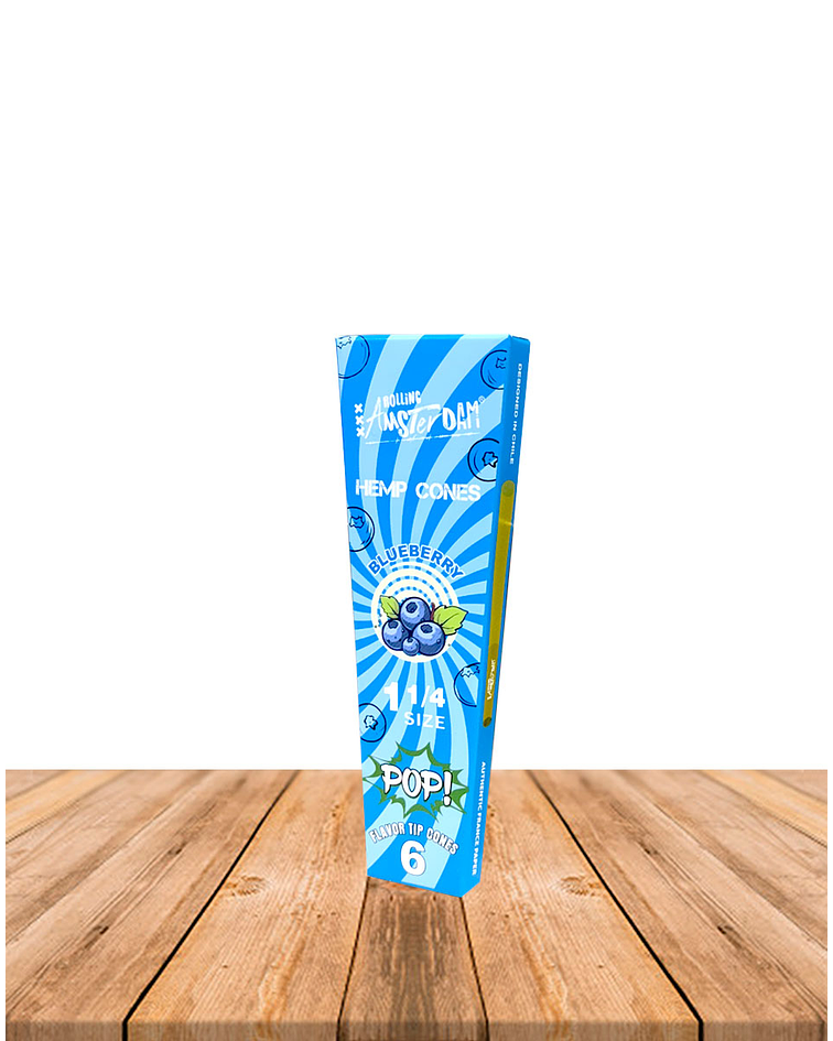 Hemp Cones POP Rolling Amsterdam Blueberry