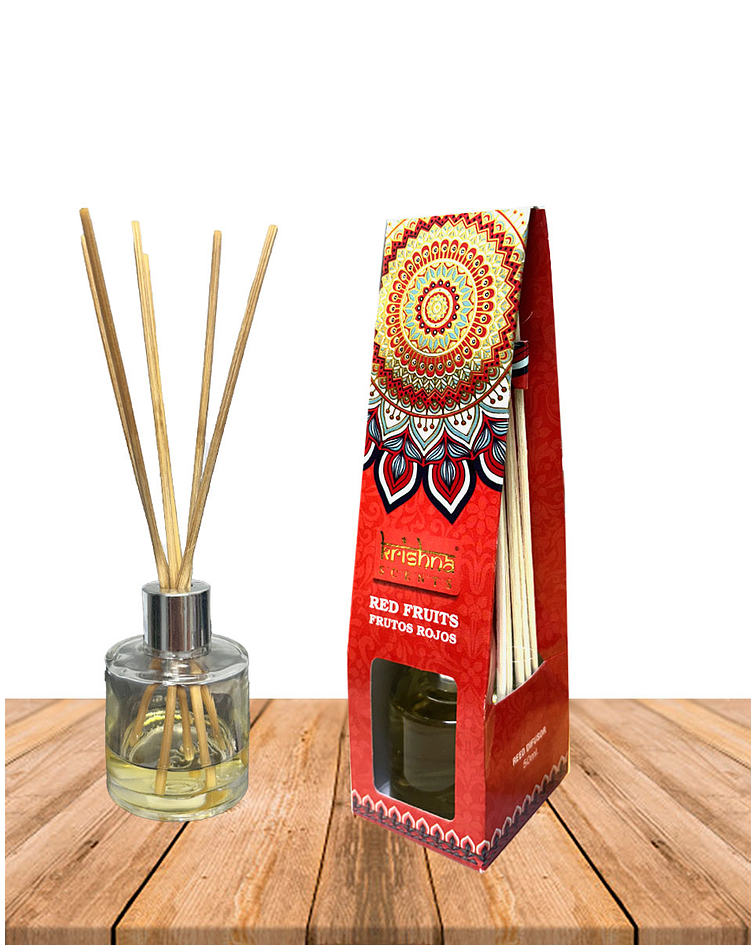Difusor Mikado Krishna Frutos Rojos