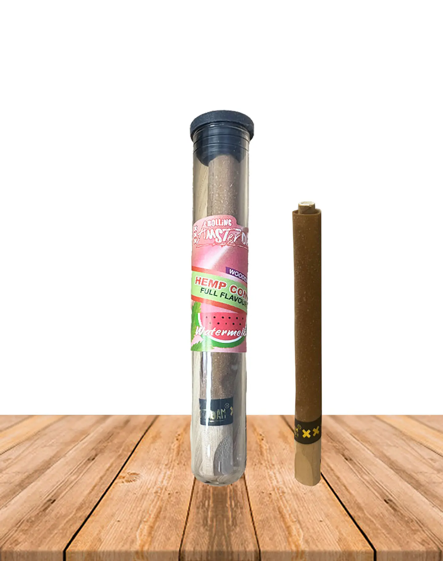 Hemp Cone Sandía con punta de Madera 1