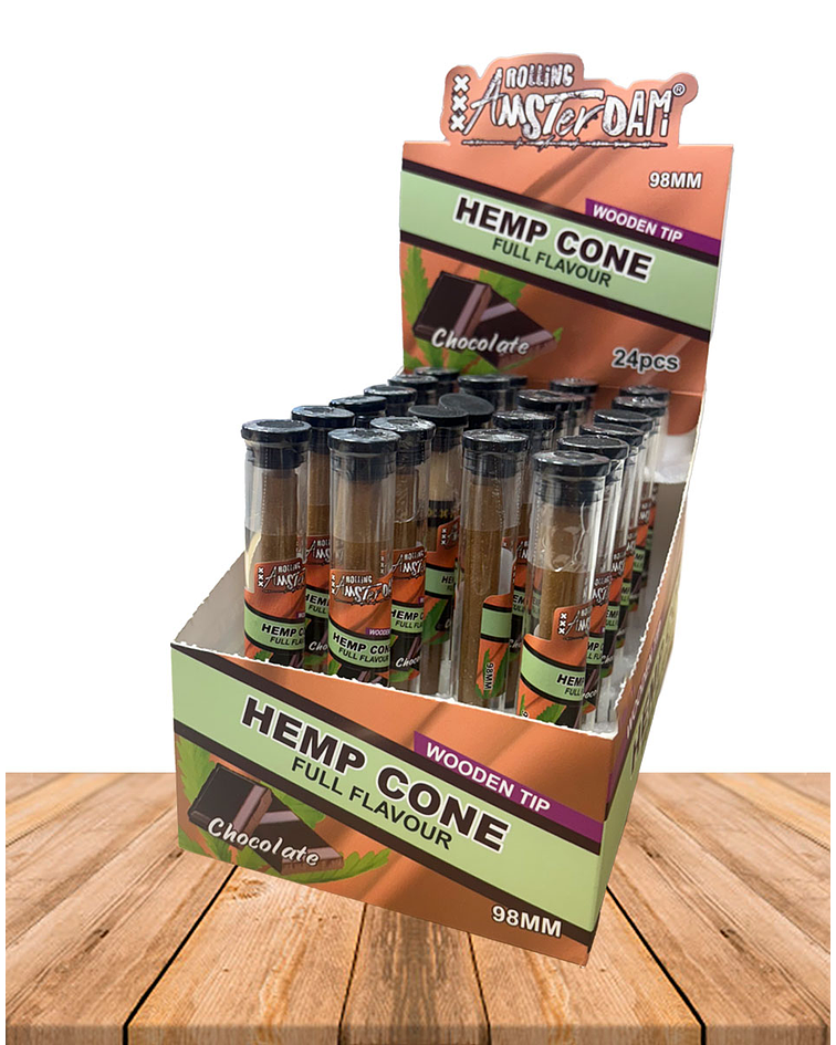 Hemp Cone Chocolate con punta de Madera