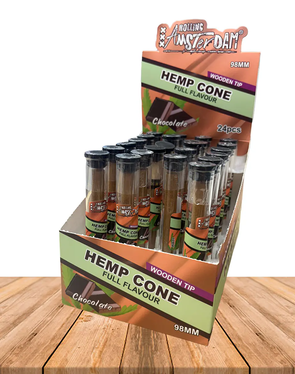 Hemp Cone Chocolate con punta de Madera 3
