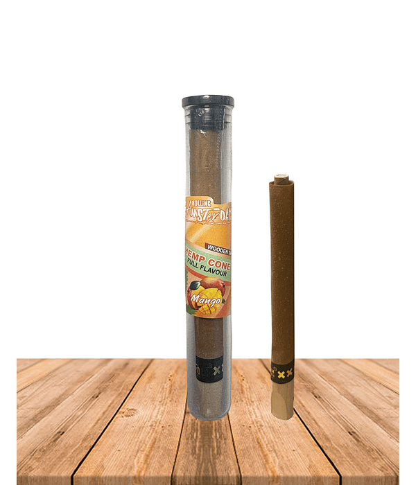 Hemp Cone Mango con punta de Madera