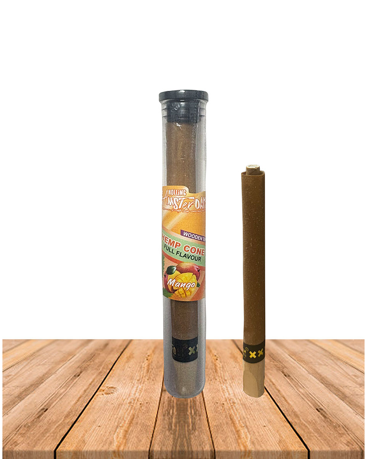 Hemp Cone Mango con punta de Madera