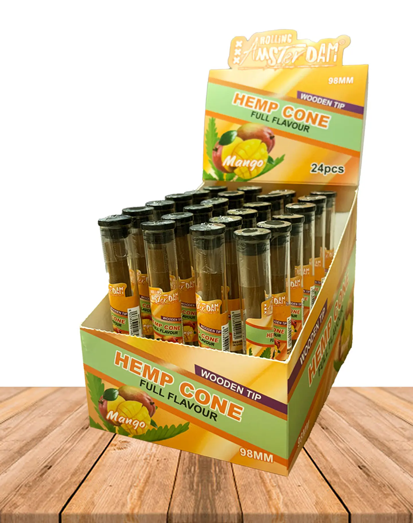 Hemp Cone Mango con punta de Madera 3