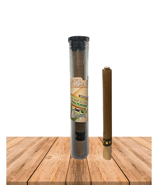 Hemp Cone Vainilla con punta de Madera