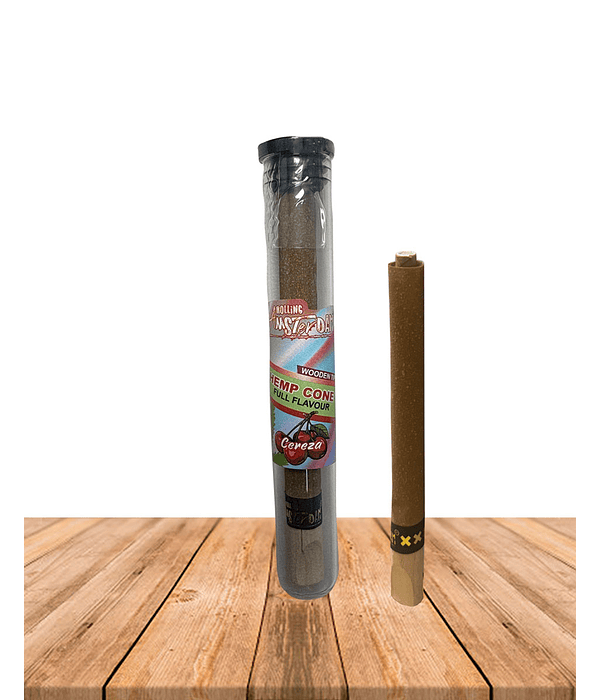 Hemp Cone Cereza con punta de Madera