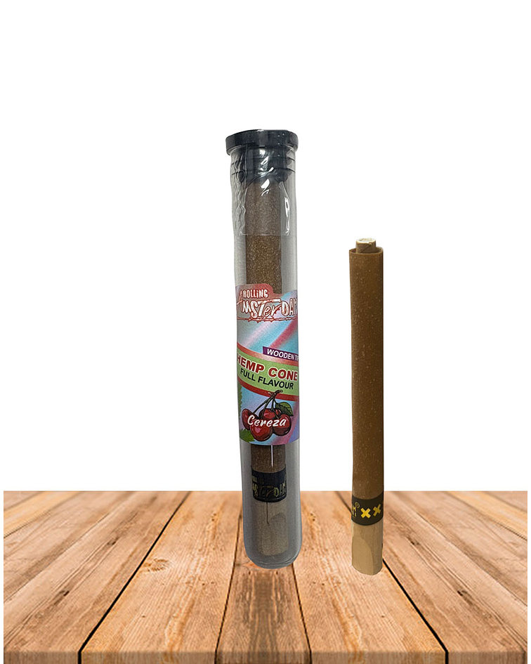 Hemp Cone Cereza con punta de Madera