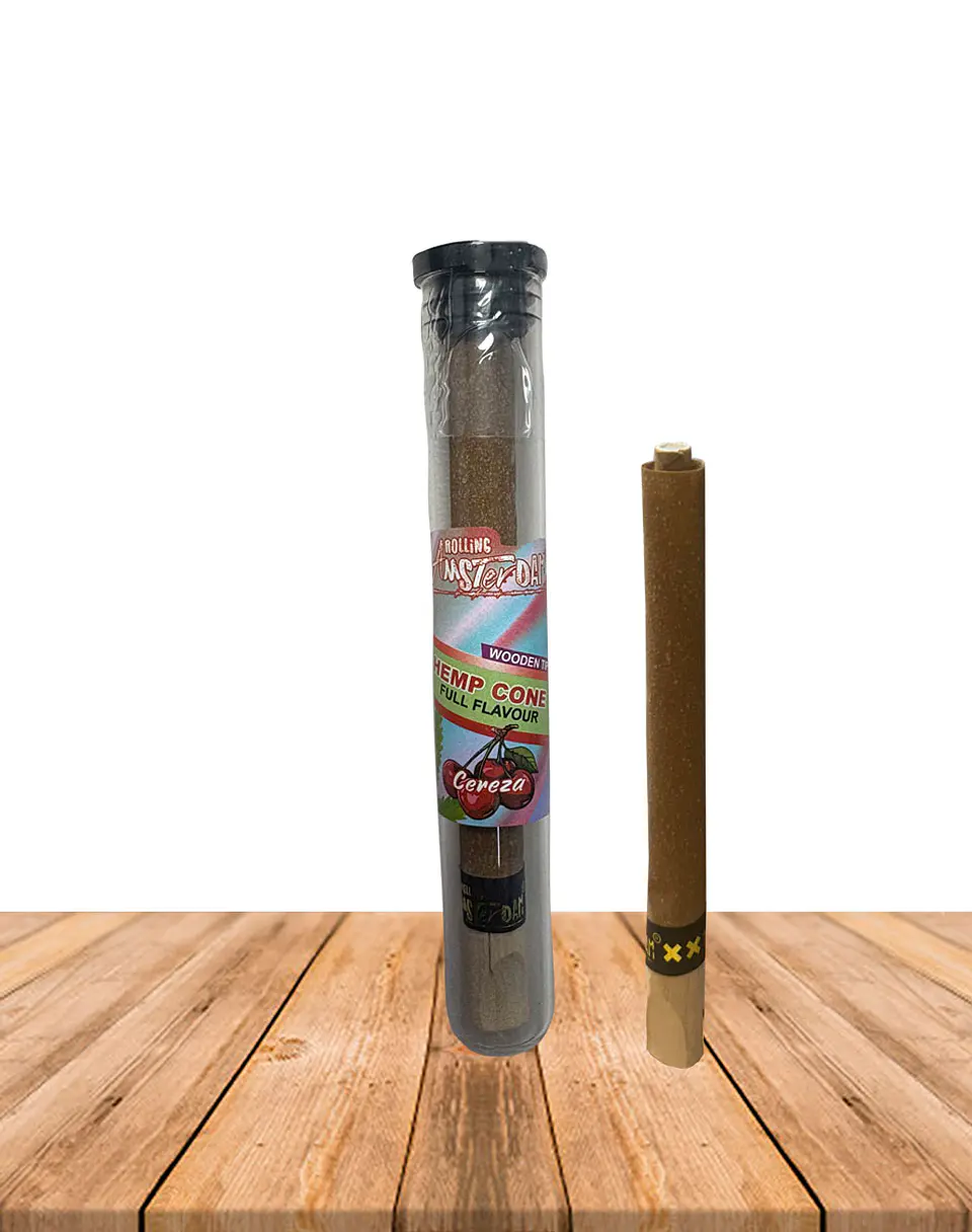 Hemp Cone Cereza con punta de Madera 1