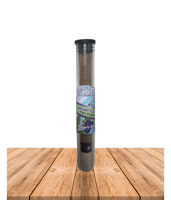 Hemp Cone Uva Morada con punta de Madera