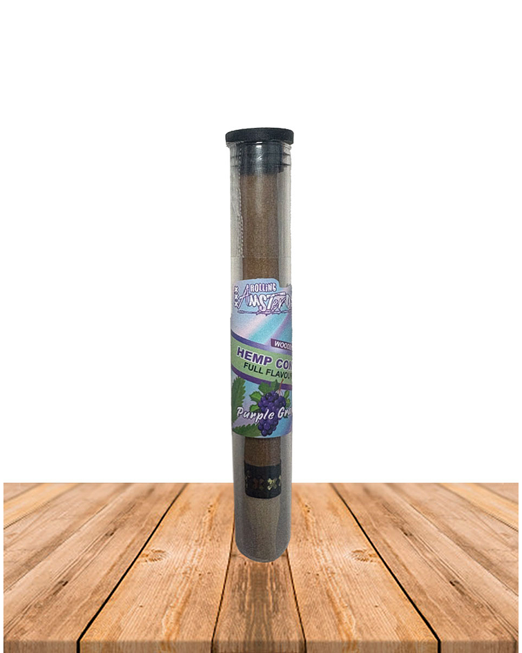Hemp Cone Uva Morada con punta de Madera