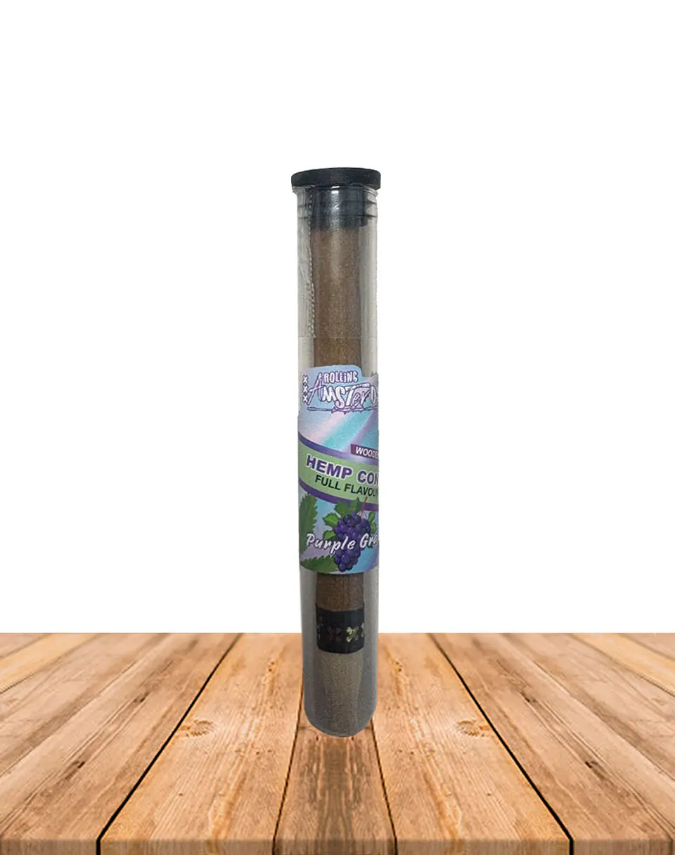 Hemp Cone Uva Morada con punta de Madera 1