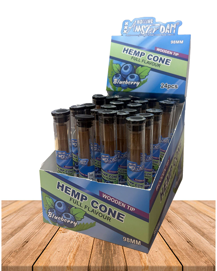 Hemp Cone Arándano con punta de Madera