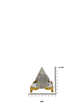 Pirámide de Cristal Con Base  4cm JI23-247/JI25-43