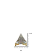 Pirámide de Cristal Con Base  4cm JI23-247/JI25-43 - Miniatura 3