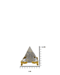 Pirámide de Cristal Con Base  5cm JI25-44