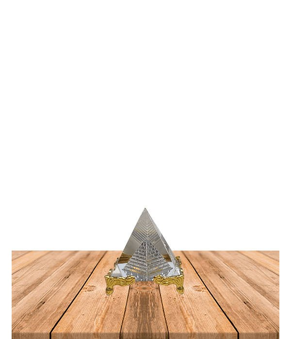 Pirámide de Cristal Con Base  5cm JI25-44