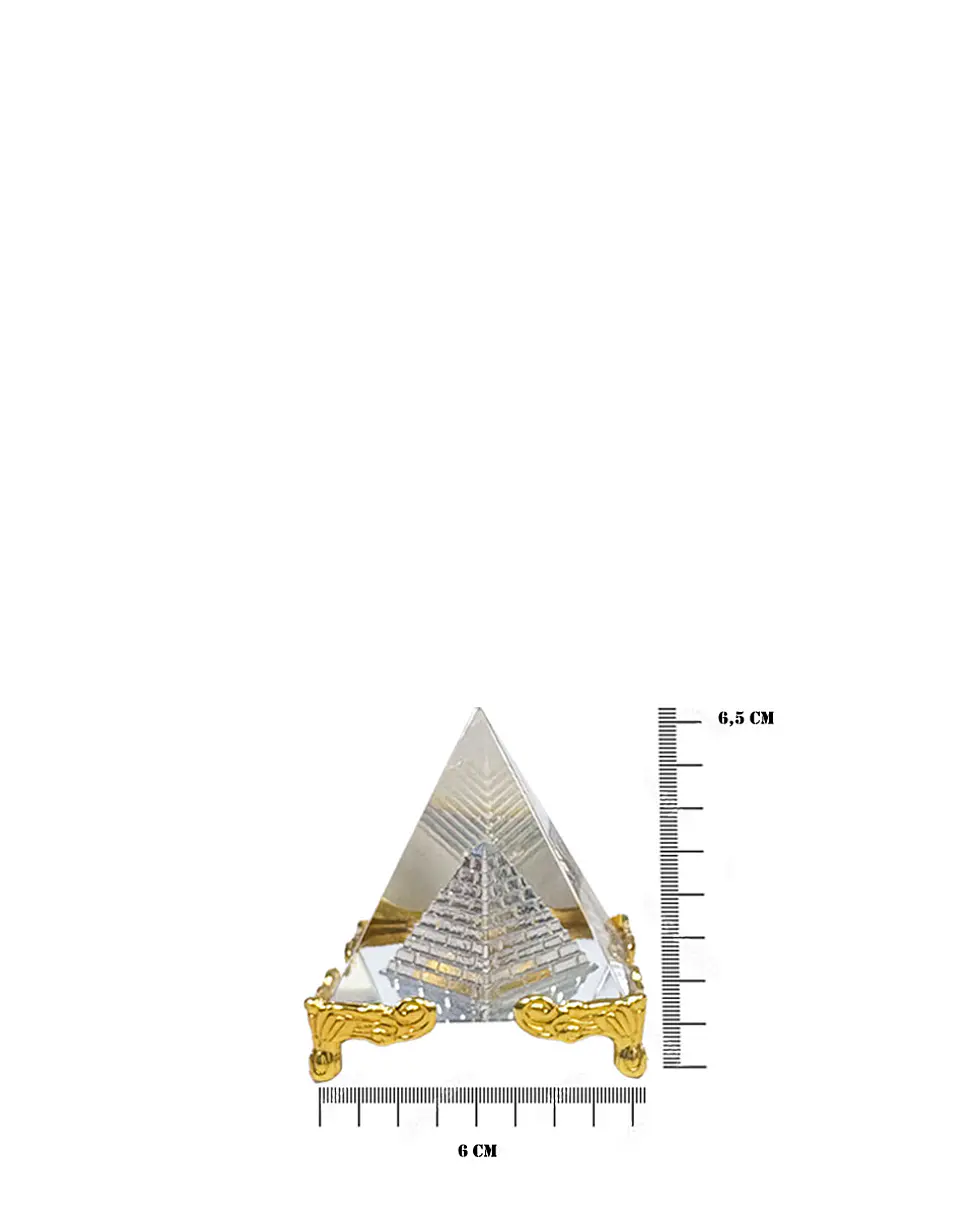 Pirámide de Cristal Con Base 6cm JI23-247/JI25-45 3