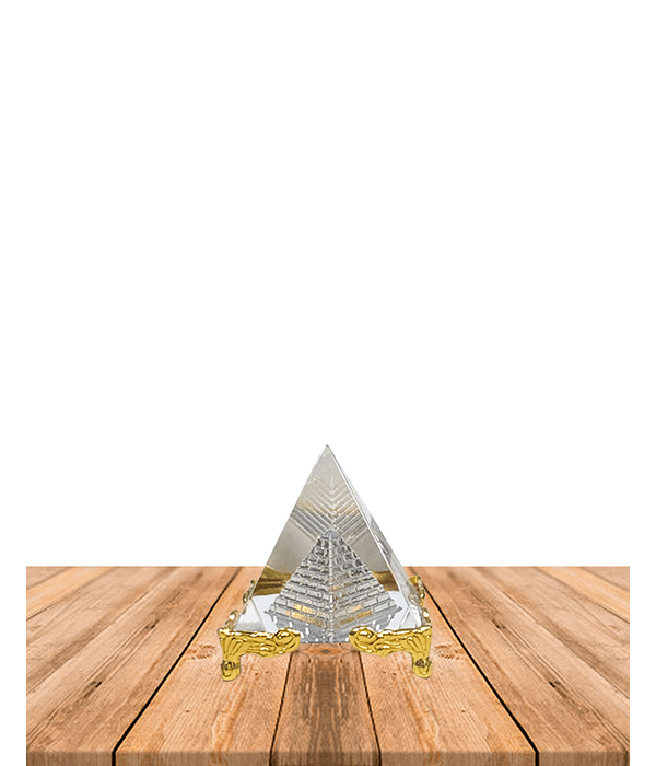 Pirámide de Cristal Con Base 6cm JI23-247/JI25-45