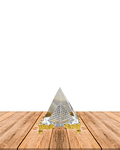 Pirámide de Cristal Con Base 6cm JI23-247/JI25-45