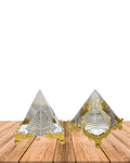 Pirámide de Cristal Con Base 7cm JI25-46