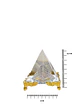 Pirámide de Cristal Dorada Con Base 8cm JI23-248/JI25-47 - Miniatura 3
