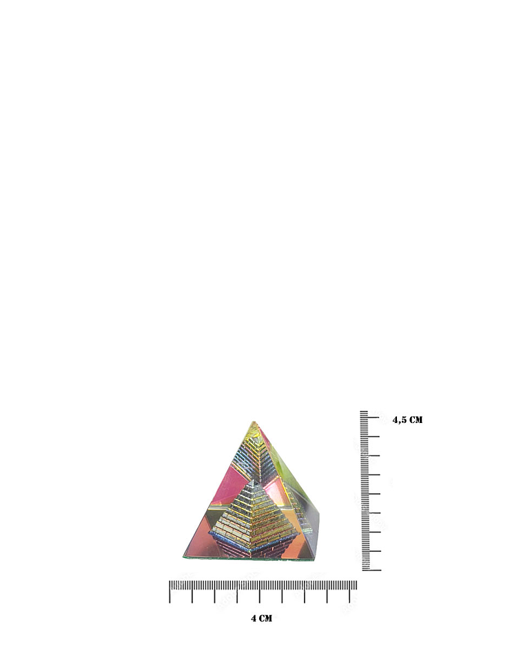 Pirámide de Cristal Color 4 cm JI25-55