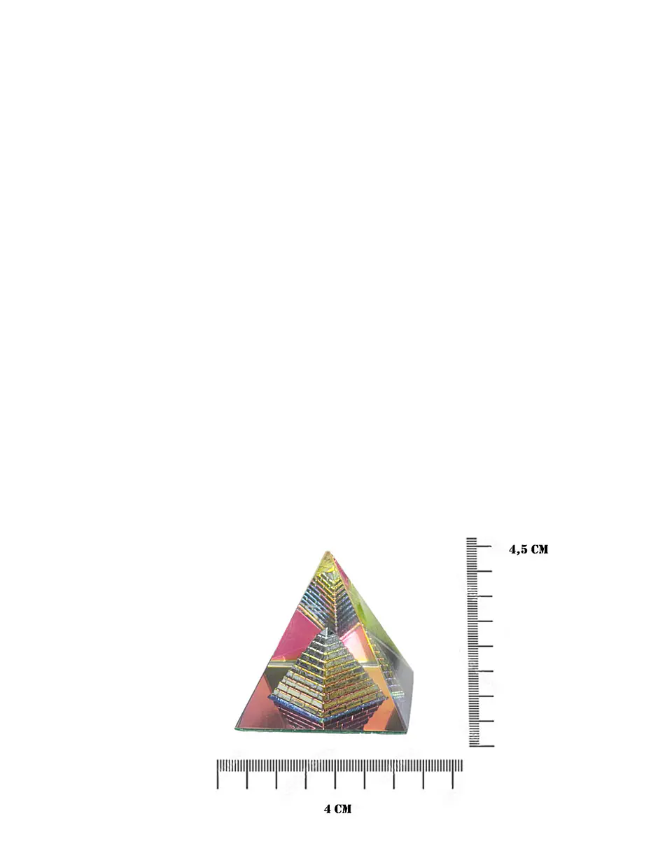 Pirámide de Cristal Color 4 cm JI25-55 3