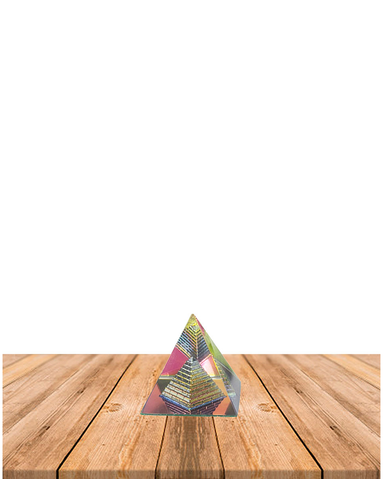 Pirámide de Cristal Color 4 cm JI25-55