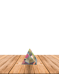 Pirámide de Cristal Color 4 cm JI25-55