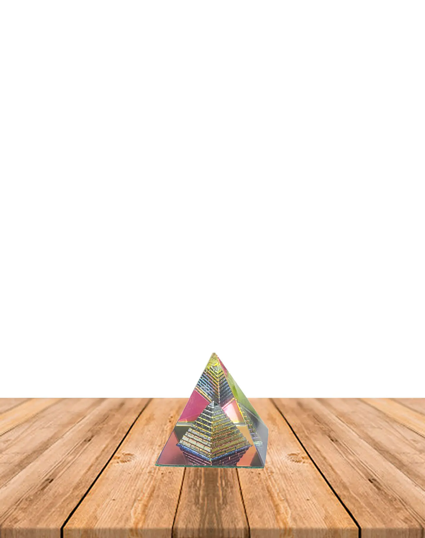 Pirámide de Cristal Color 4 cm JI25-55 1