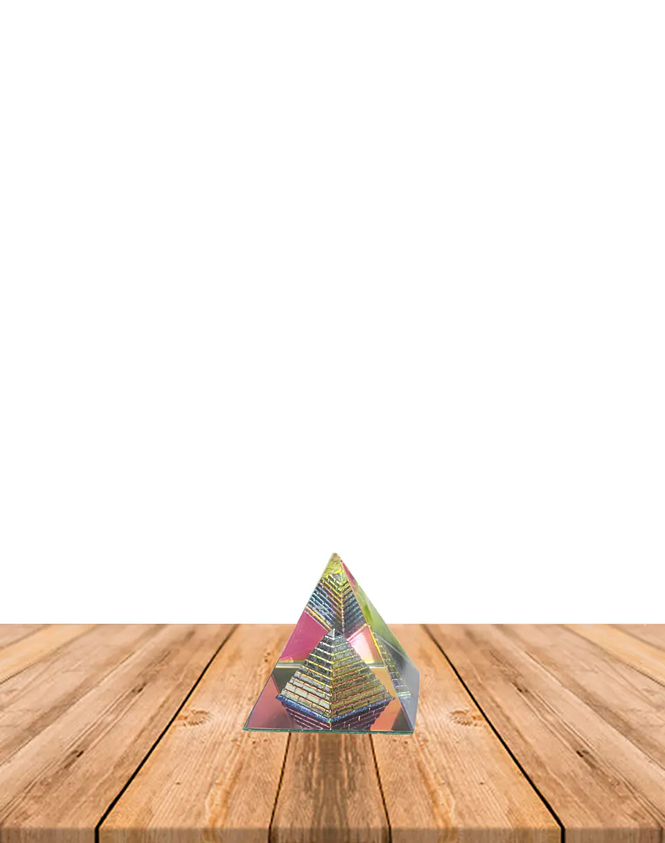 Pirámide de Cristal Color 4 cm JI25-55 1