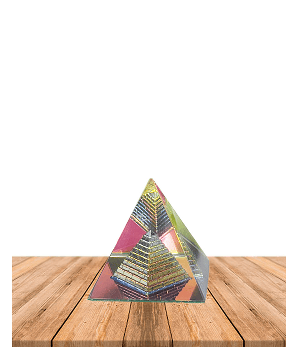 Pirámide de Cristal Color 6 cm JI25-57