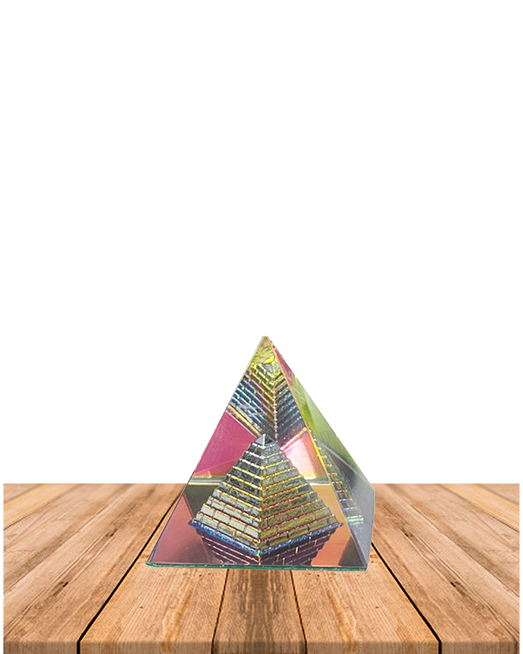 Pirámide de Cristal Color 6 cm JI25-57