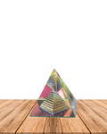Pirámide de Cristal Color 6 cm JI25-57