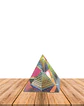 Pirámide de Cristal Color 6 cm JI25-57 - Miniatura 1