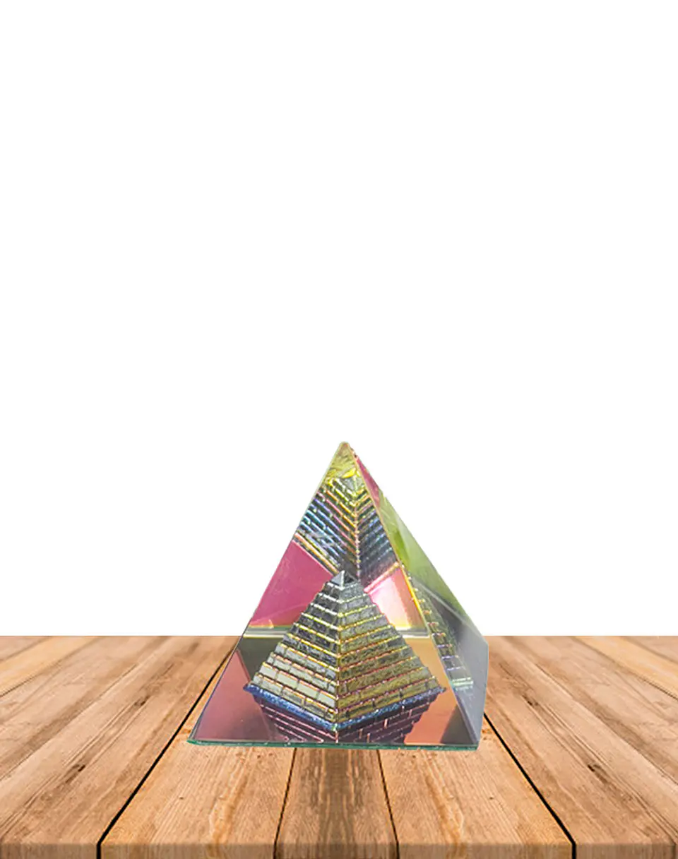 Pirámide de Cristal Color 6 cm JI25-57 1