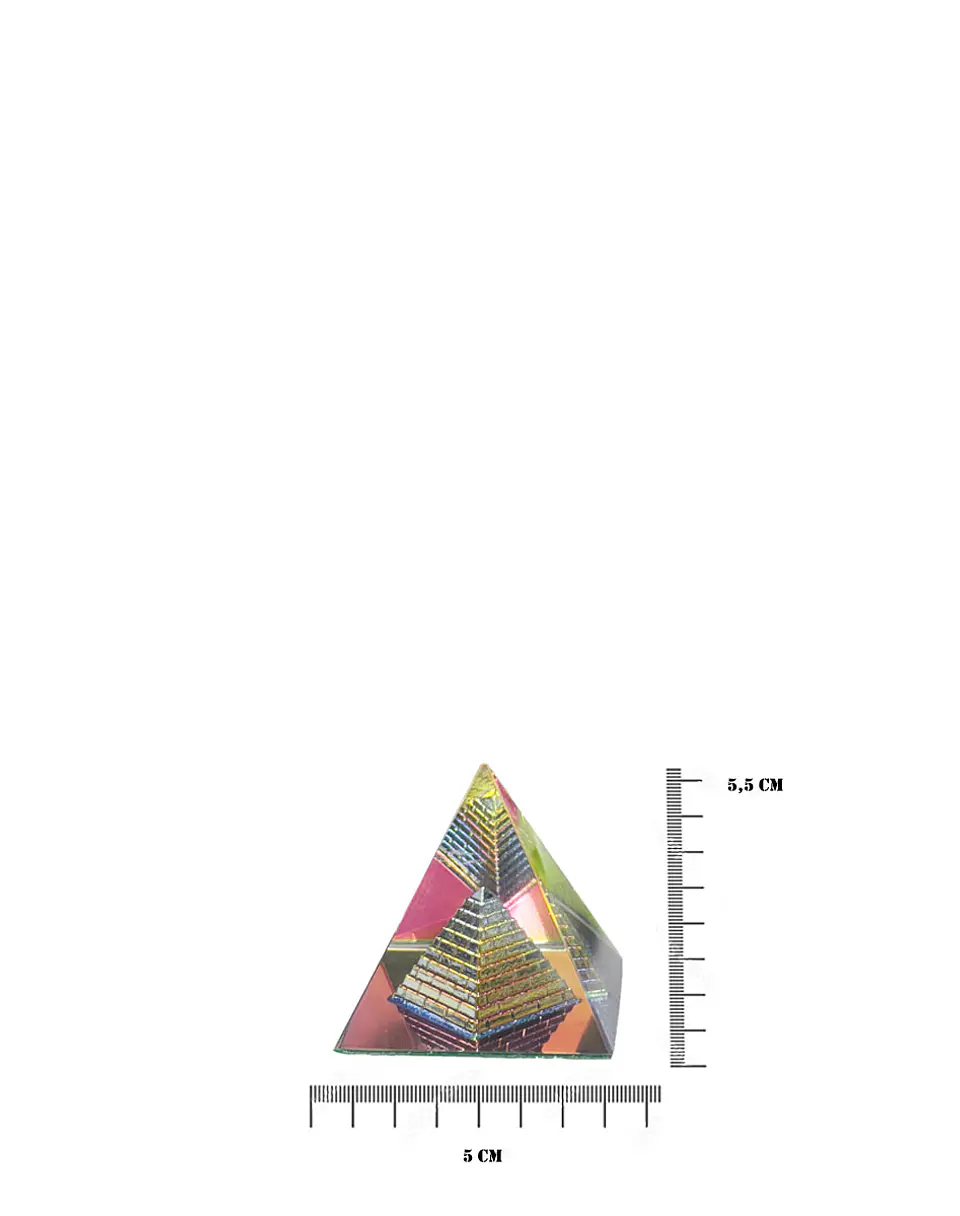 Pirámide de Cristal Color 5 cm JI25-56 3