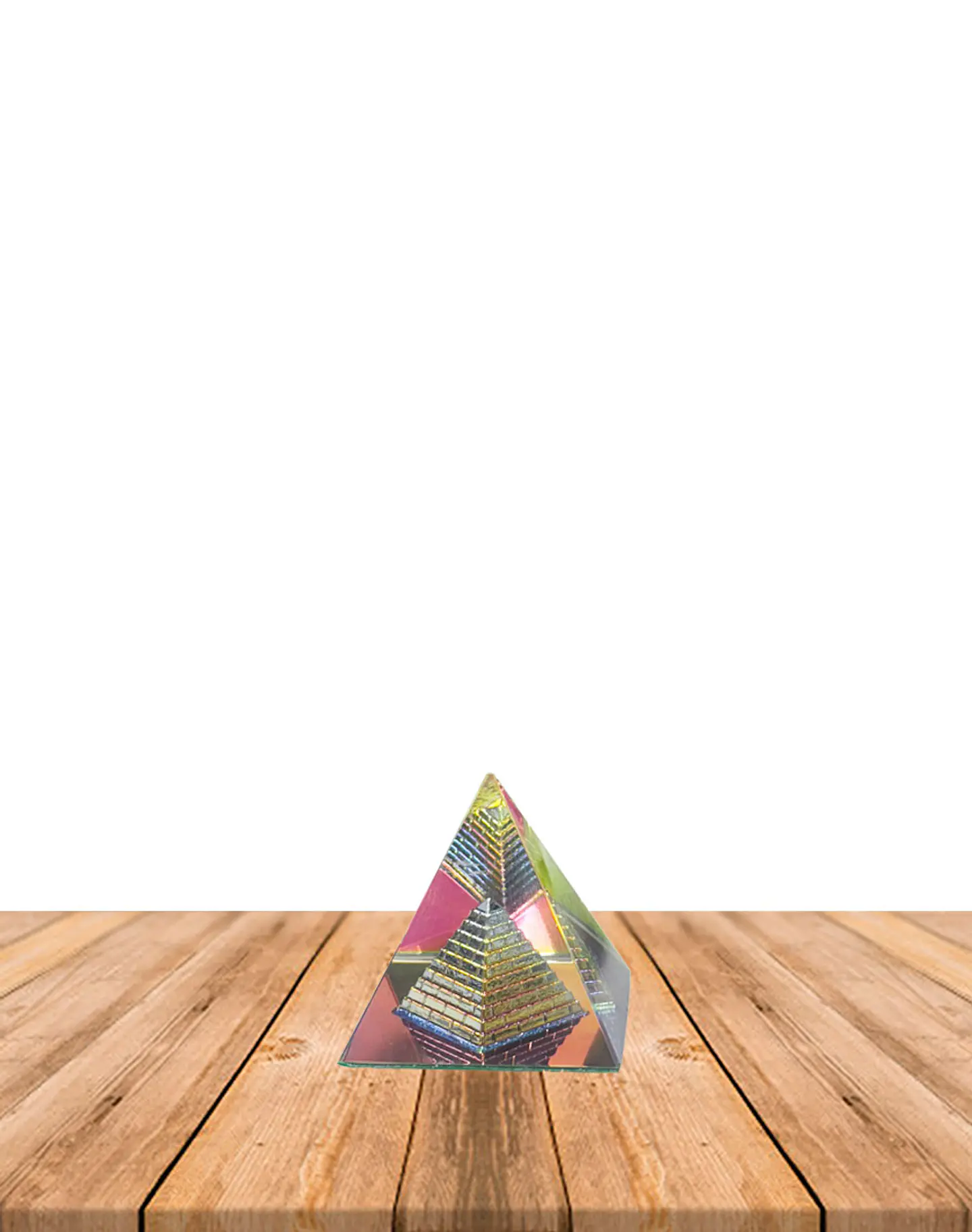Pirámide de Cristal Color 5 cm JI25-56 1