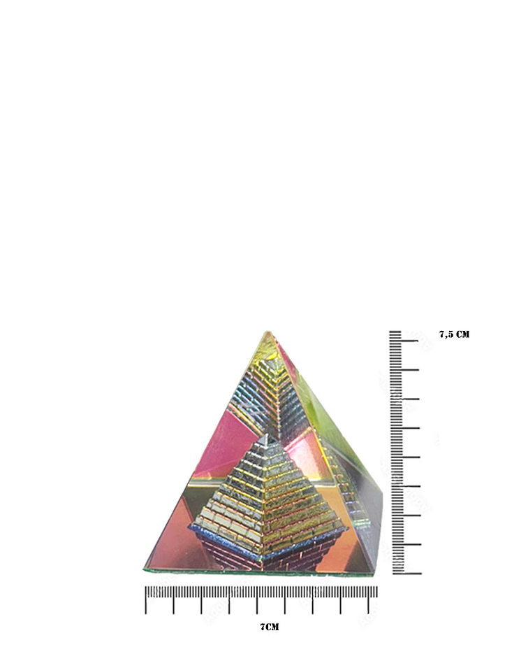 Pirámide de Cristal 8 cm JI25-59