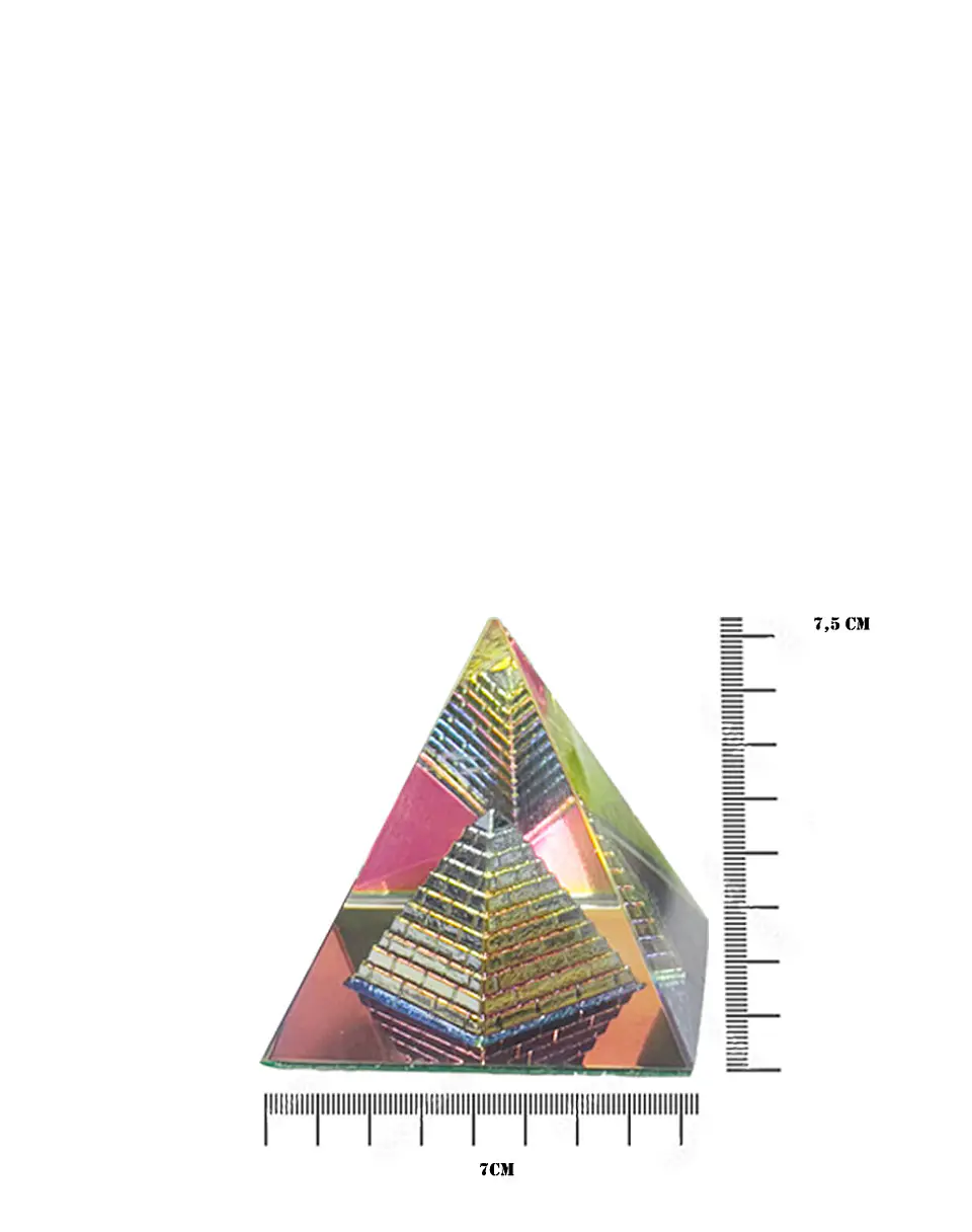 Pirámide de Cristal Color 8 cm JI25-59 3