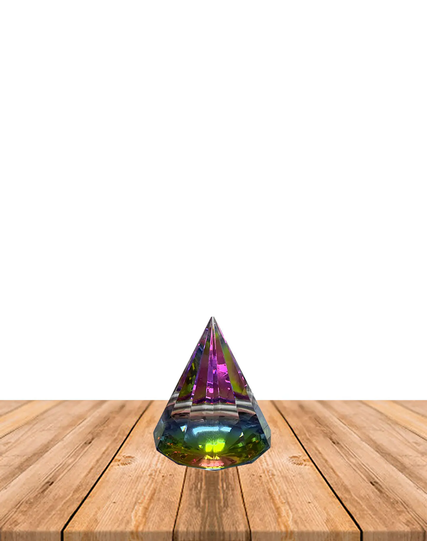 Pirámida Cristal Cono  4 cm JI25-122 1