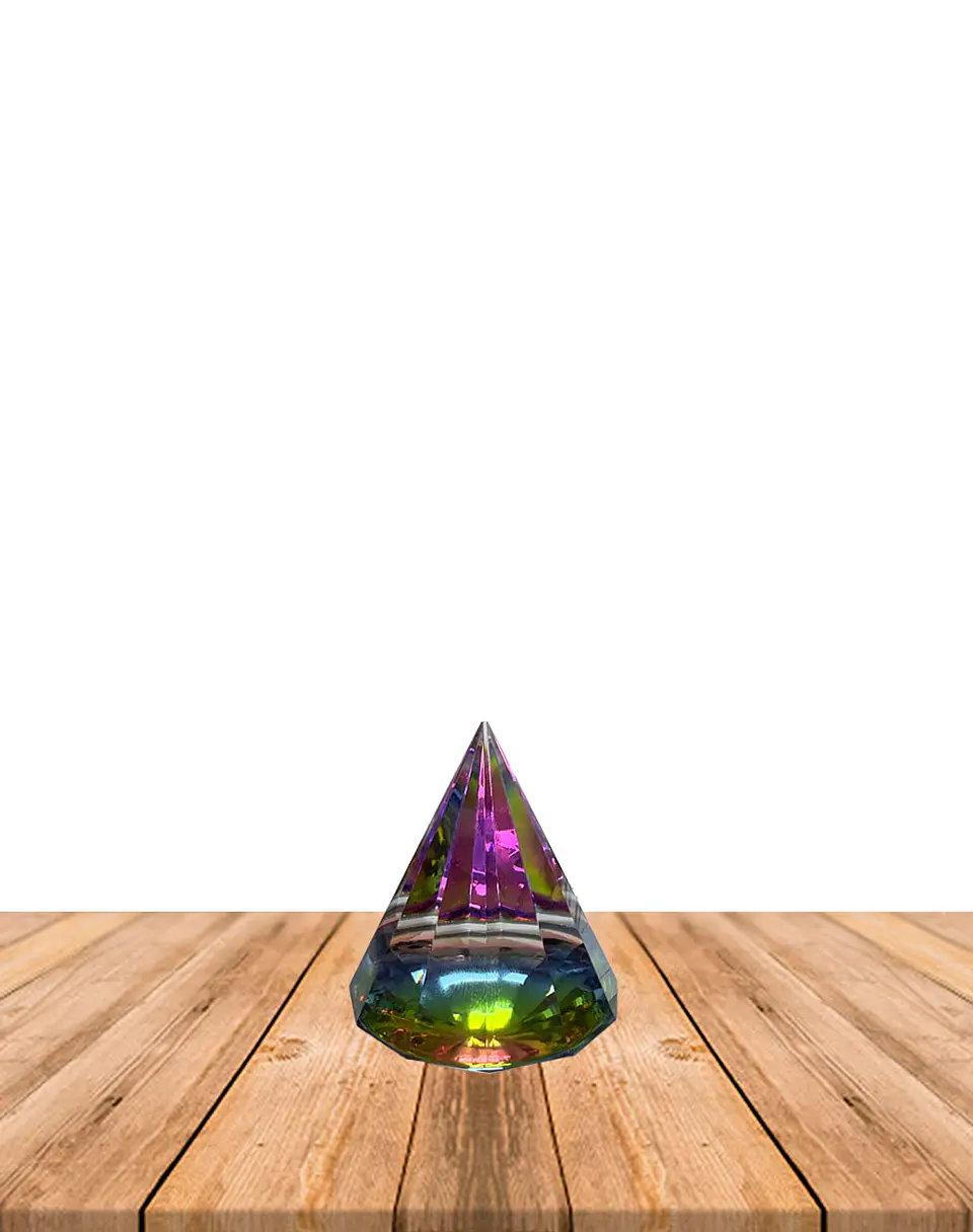 Pirámida Cristal Cono  4 cm JI25-122 1