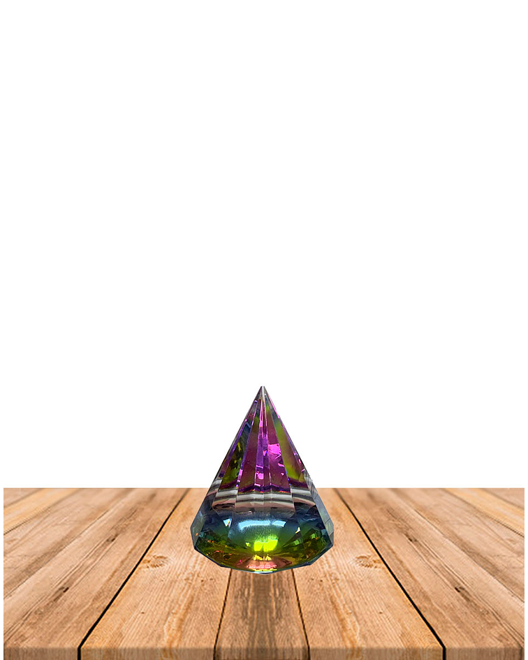 Pirámida Cristal Cono  5 cm JI25-123