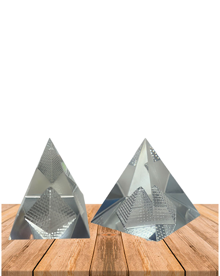 Pirámida Cristal 7 cm JI25-120