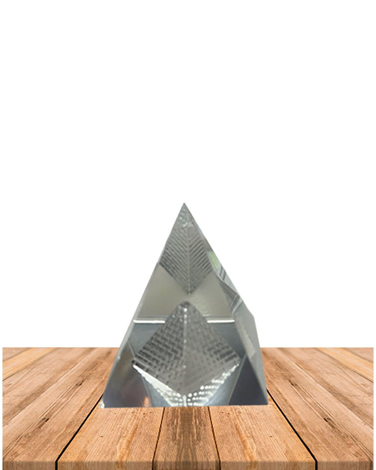 Pirámida Cristal 8 cm JI25-121