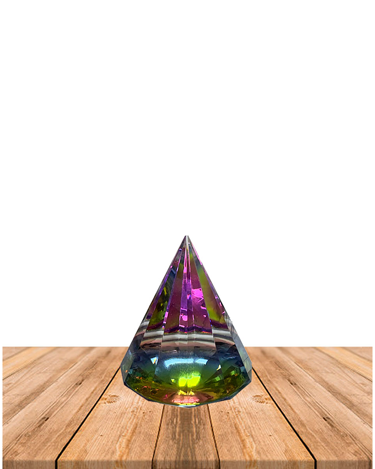 Pirámida Cristal Cono  6 cm JI25-124